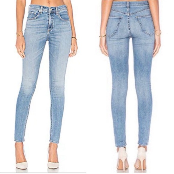 Frame Denim Denim - Rag & Bone Dive Skinny Jeans In Freemont
Light Blue Wash